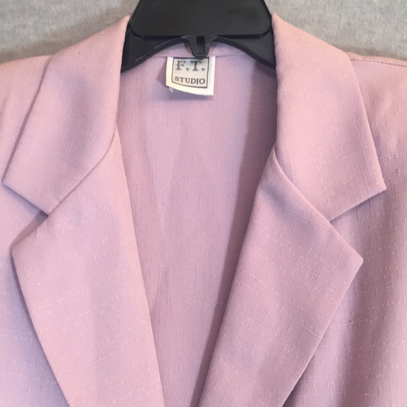 F. T. STUDIO New With Tags Office Career Linen-Like Machine Washable Blazer - Picture 3 of 15
